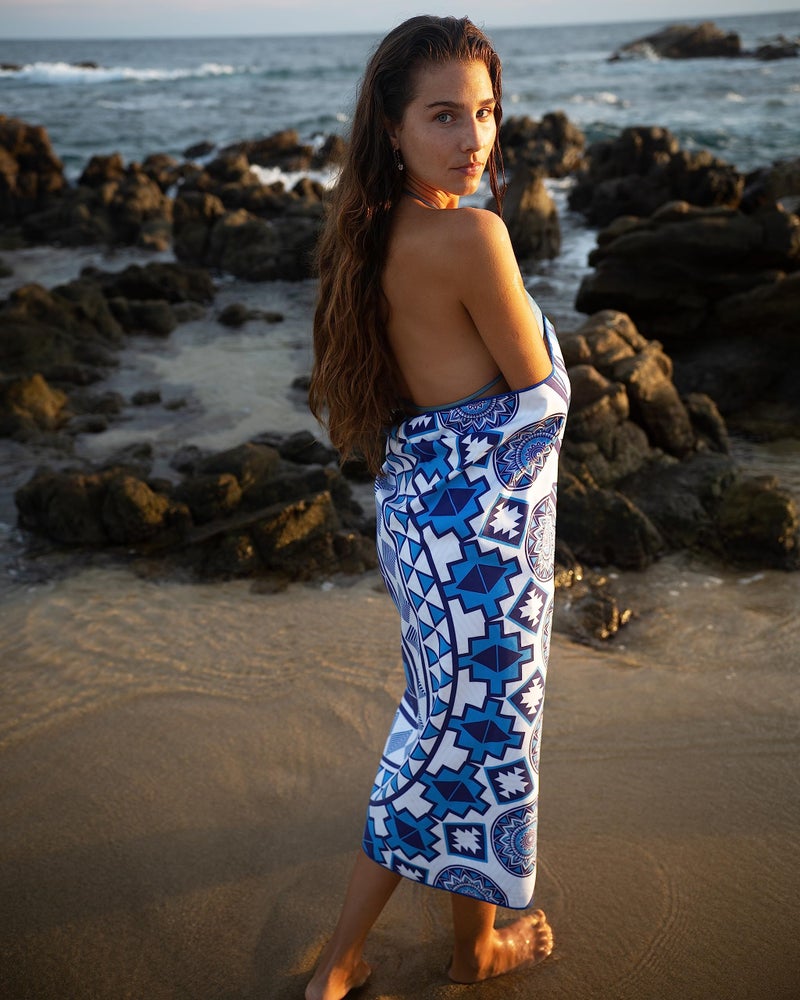 Elite Trend Microfiber Beach Towel for Adults with Bag - Extra Large 78x35 inch Lightweight Sand Free Quick Dry Towel for Travel, Swimming, Yoga, Camping (Blue Angel) - Image 3